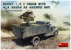 1,5 тонный грузовик с счетверенным пулеметом Максим М4 MiniArt