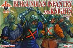 72109 Бургундская пехота и рыцари 15 век №1 Red Box