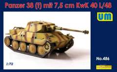 Танк Panzer 38 (t) с пушкой 7.5 cm KwK 40 l/48