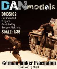 35102 Немецкие танкисты (Эвакуация) 1940-43 год №2 (смола) DANmodels