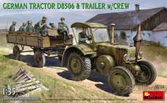 Трактор D8506 с прицепом и солдатами MiniArt