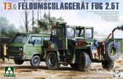 VW T3 и погрузчик Feldumschlaggerat Fug 2.5t Takom