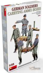 Фигурки немецких солдат с ящиками боеприпасов от MiniArt