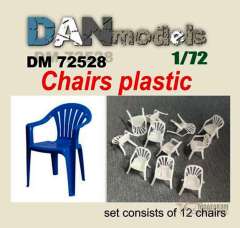 Пластиковые стулья в масштабе 1:72 от DANmodels