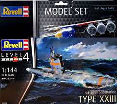 Подводная лодка Type XXIII (Подарочный набор) Revell