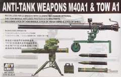 35021 106-мм безоткатное орудие М40 и TOW A1 AFV-Club