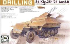 Sd.Kfz.251/21 Ausf.D Drilling AFV-Club