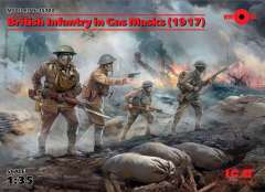 35703 Британская пехота в противогазах 1917 год ICM