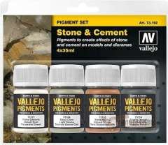 Цемент и камень (набор пигментов Vallejo)