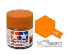 Оранжевая (глянцевая) Tamiya X-6 10 мл