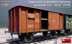 35288 Крытый железнодорожный вагон 18 тонн тип НТВ MiniArt