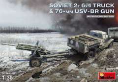 2-х тонный грузовик 6X4 с 76-мм пушкой УСВ-БР MiniArt