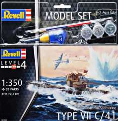 65154 Подводная лодка Type VII C/41 Revell