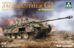Jagdpanther G1 (ранняя) с циммеритом и интерьером Takom