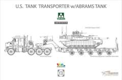 Танковый транспортер с танком Abrams Takom
