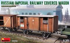39002 Железнодорожный крытый вагон Российской Империи MiniArt