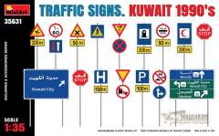 35631 Дорожные знаки Кувейта 90-х годов MiniArt