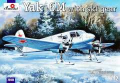 Самолет Як-6М на лыжном шасси Amodel