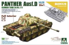 Panther Ausf.D (ранний/средний) с интерьером Takom