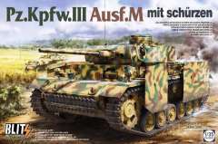 Танк Pz.Kpfw.III Ausf.M с экранами Takom