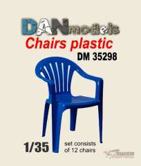 Пластиковые стулья в масштабе 1:35 от DANmodels