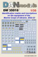 DAN35016, Знаки и надписи для техники морской пехоты ВСУ
