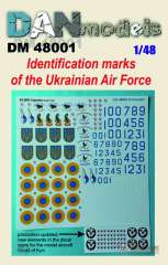 DAN48001, Знаки и надписи ВВС Украины