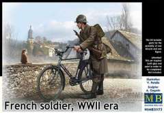 35173 Французский солдат с велосипедом Master Box