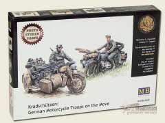 3548F Немецкие мотоциклисты на марше Master Box