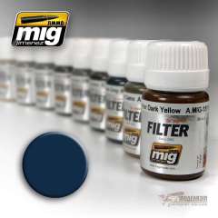 Голубой для темно-серого, эмалевый фильтр A-MIG-1509