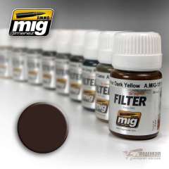 Коричневый для темно-желтого, фильтр эмалевый A-MIG-1511