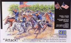 3550 Атака. 8-й Пенсильванский Кавалерийский полк Master Box