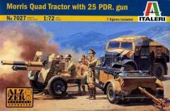 7027 Morris Quad Tractor mit 25 pdr. Gun Italeri