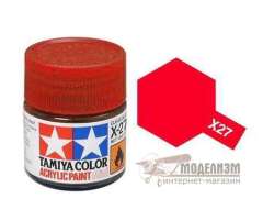 Красный лак (глянец) Tamiya X-27 10 мл