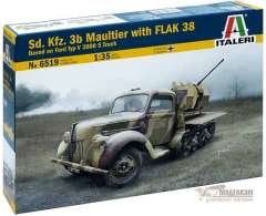 Kfz.3b Maultier с зенитной пушкой FLAK 38 Italeri