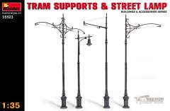 35523 Трамвайные столбы и уличный фонарь MiniArt