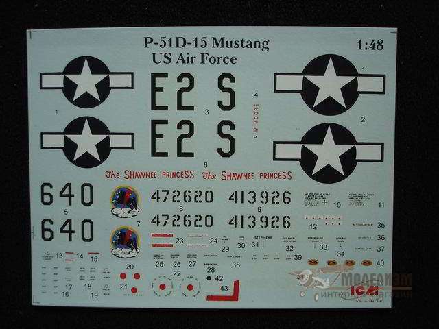Mustang P-51D-15 ICM. Картинка №7