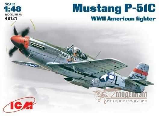 Mustang P-51C ICM. Картинка №1