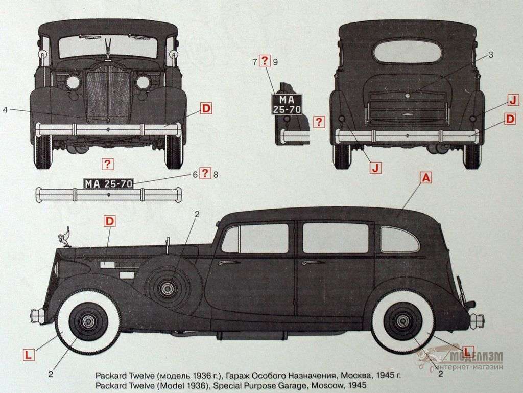 Packard Twelve (1936 года) с пассажирами ICM. Картинка №2