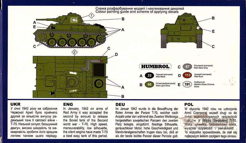 UniModels Легкий танк T-70M. Картинка №2