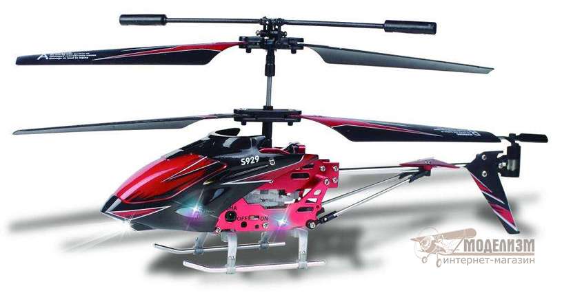 Вертолет WL Toys S929 (красный). Картинка №1