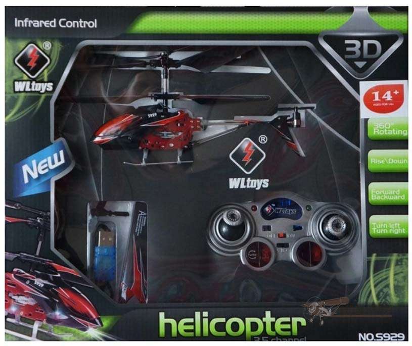 Вертолет WL Toys S929 (красный). Картинка №8