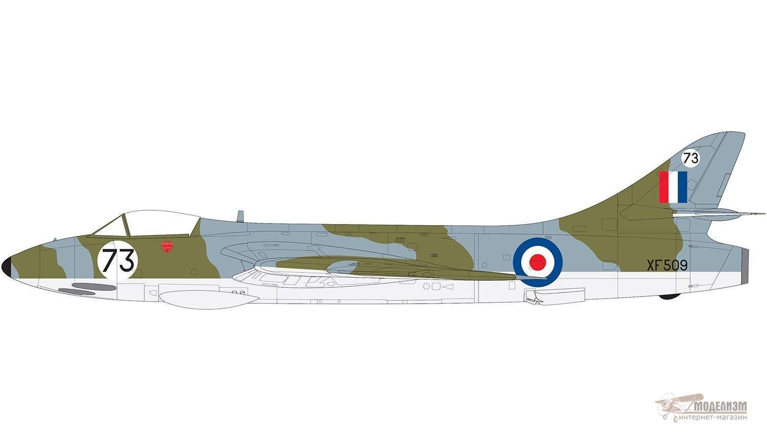 Истребитель-бомбардировщик Hawker Hunter F6 Airfix. Картинка №4