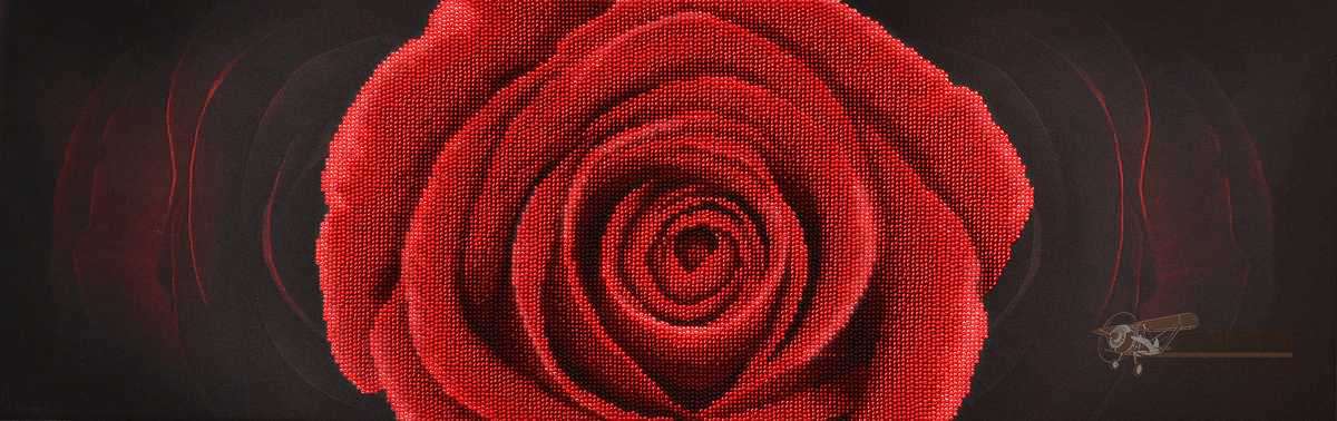 11004 Красная роза Miniart Crafts. Картинка №2