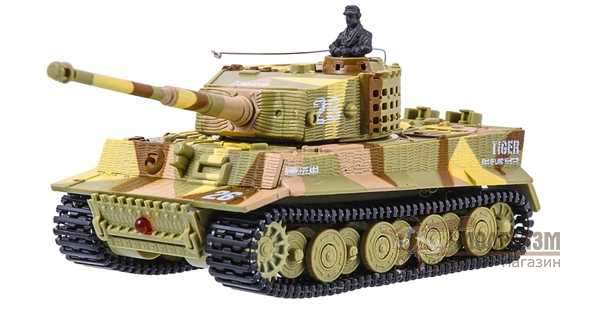 Радиоуправляемый танк Tiger I (коричневый хаки) GWT. Картинка №1