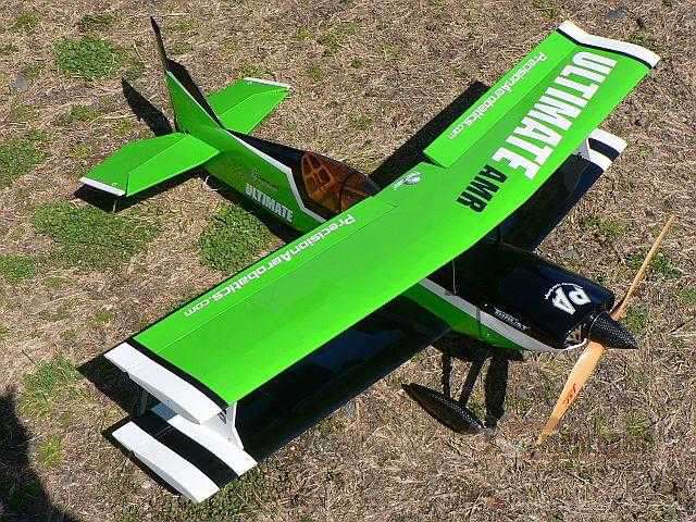 Радиоуправляемый самолет Precision Aerobatics Ultimate AMR (зеленый). Картинка №4
