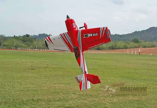 Радиоуправляемый самолет Precision Aerobatics XR-61 (красный). Картинка №6