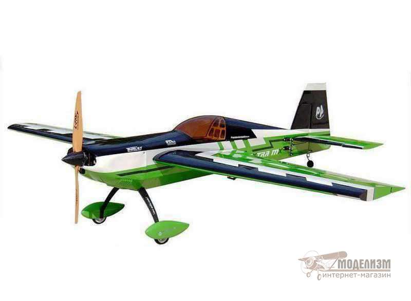 Радиоуправляемый самолет Precision Aerobatics Extra MX (зеленый). Картинка №1