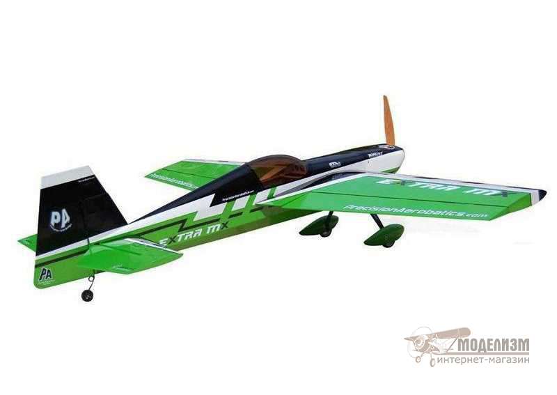 Радиоуправляемый самолет Precision Aerobatics Extra MX (зеленый). Картинка №2