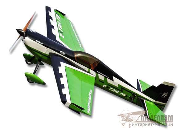 Радиоуправляемый самолет Precision Aerobatics Extra MX (зеленый). Картинка №3